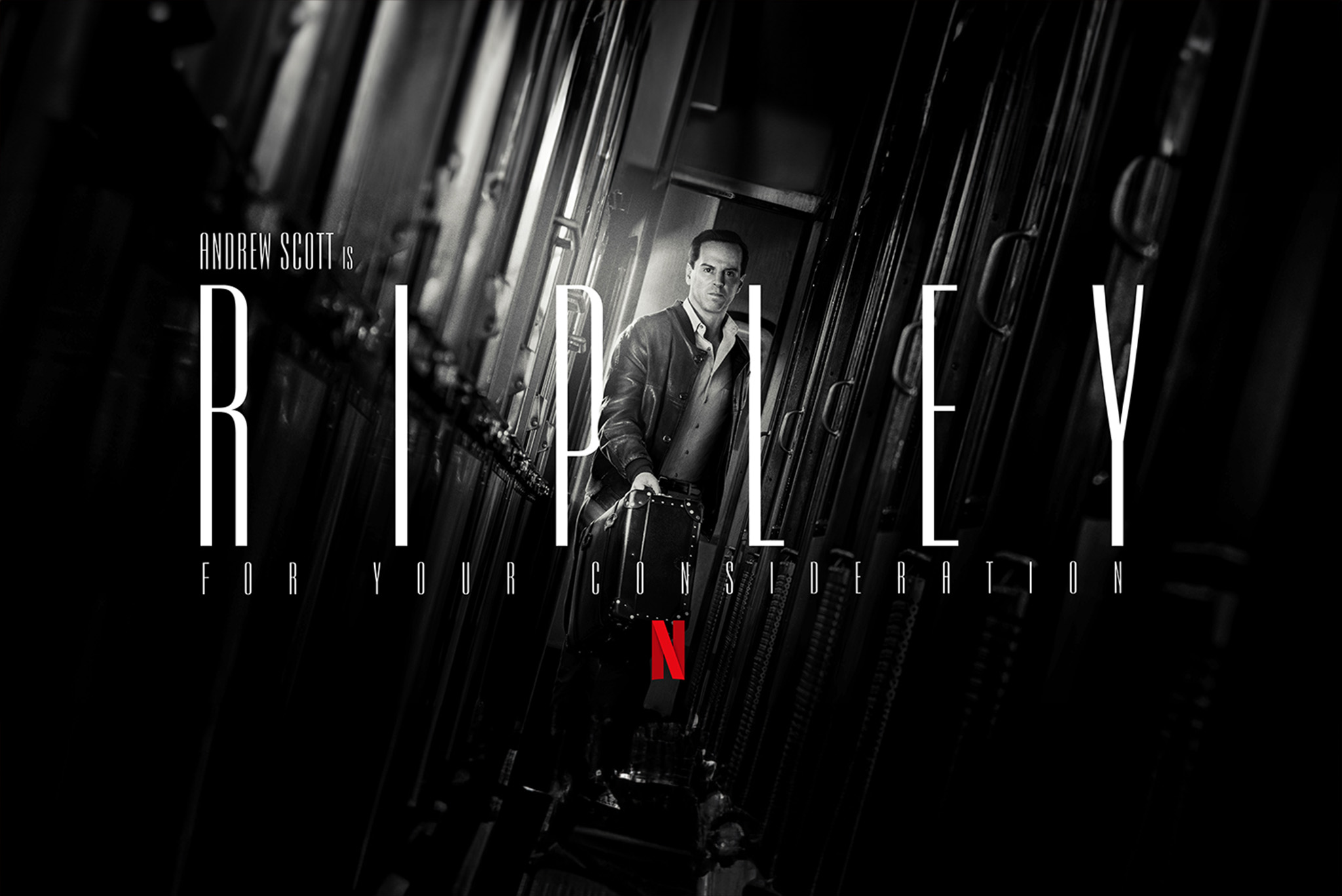 b2c-tv och streaming-netflix-Ripley-artwork för nya serien Ripley, Netflix 2024