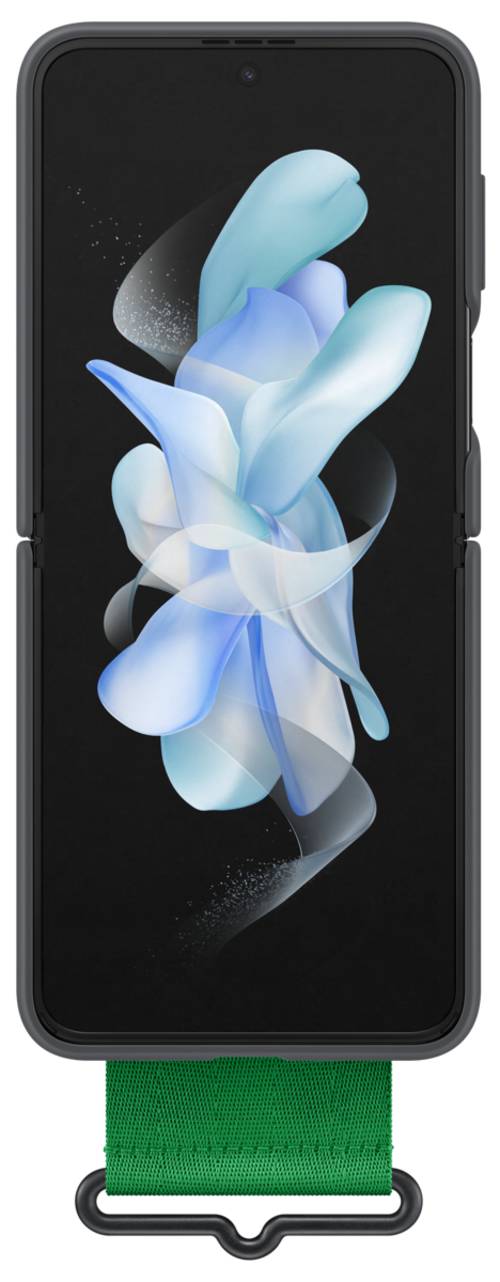 Samsung Silicone Cover with Strap Z Flip 4 Svart