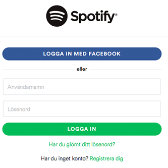 Uppgradera Spotify Steg1