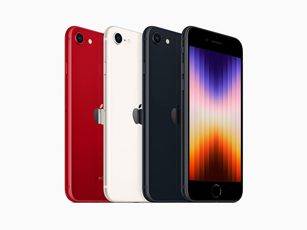 Nya iPhone se i färgerna midnight, starlight och Product RED