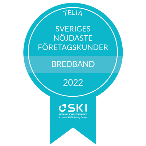 Telia har Sveriges nöjdaste företagskunder för bredband