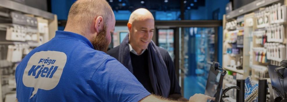 Bild från butik hos Kjell och Company