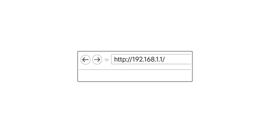 URL för inloggning på router.