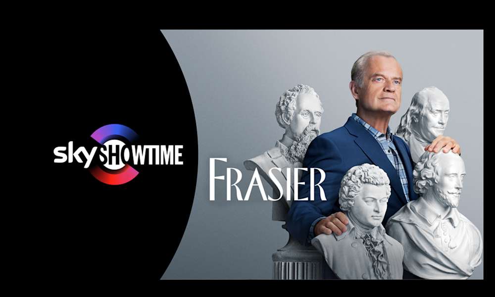 Frasier - en legend är tillbaka! Frasier Crane (Kelsey Grammer) har återvänt till skärmen i en helt ny revival-serie! Se den på SkyShowtime.