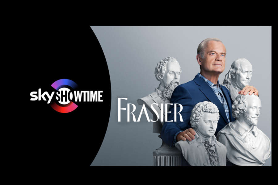 Frasier - en legend är tillbaka!  Frasier Crane (Kelsey Grammer) har återvänt till skärmen i en helt ny revival-serie! Se den på SkyShowtime. 