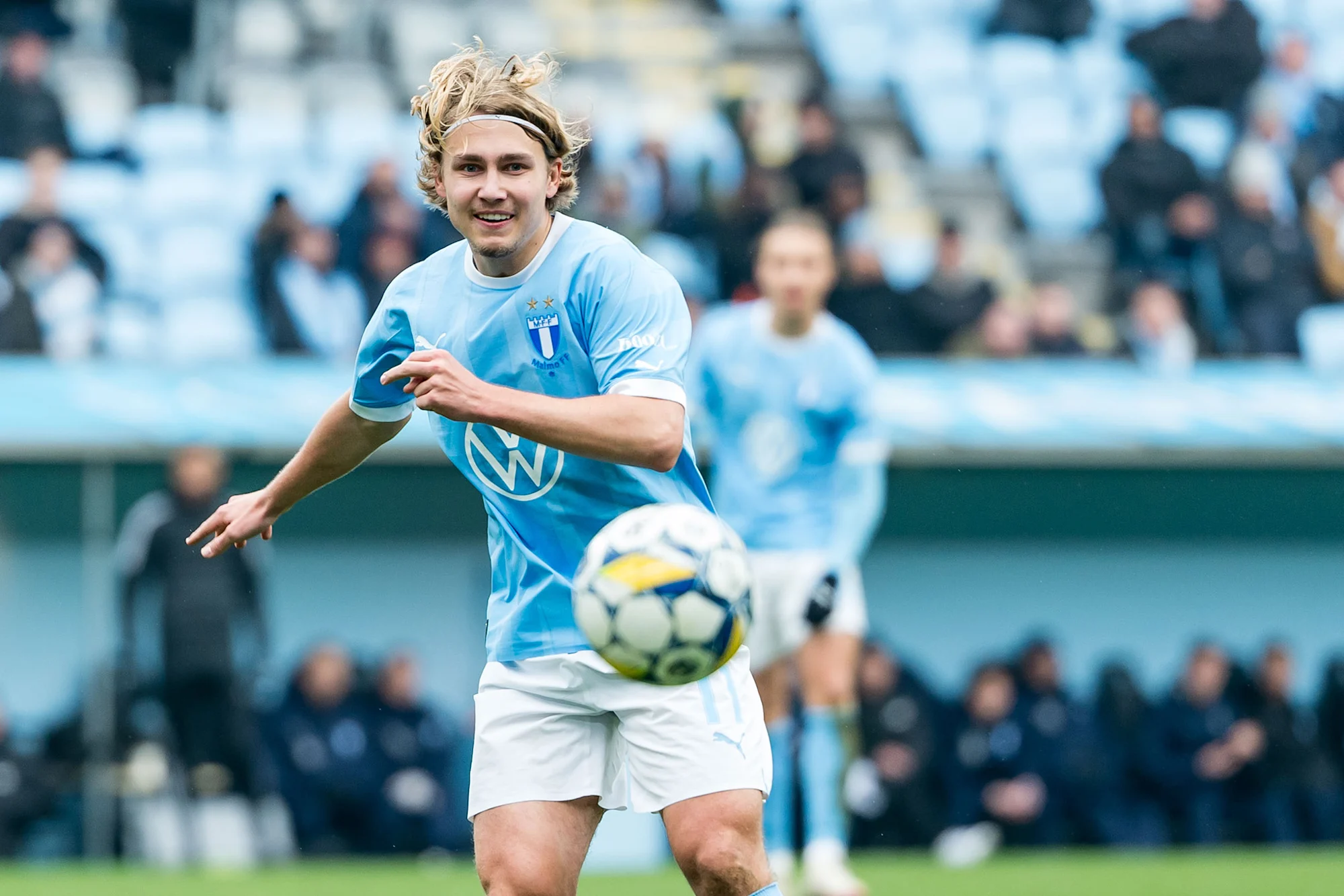 Sebastian Nanasi i Malmö FF under fotbollsmatchen i Svenska Cupen mellan Malmö FF och Varberg tidigare år i Malmö., Christian Örnberg/ Bildbyrån