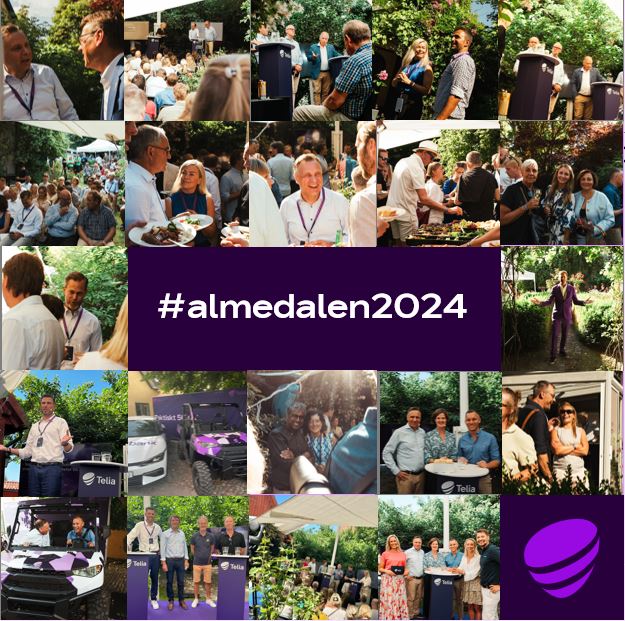 Bildkollage som visar människor och miljöer från Almedalen 