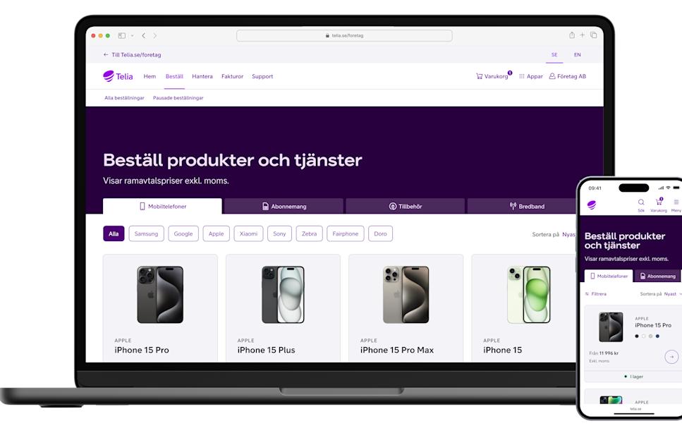 Skärmbild från MyBusiness.