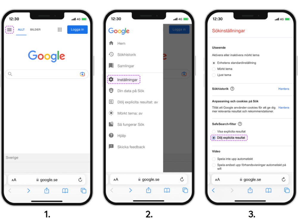 Så ställer du in barnskydd på mobiler med Android.