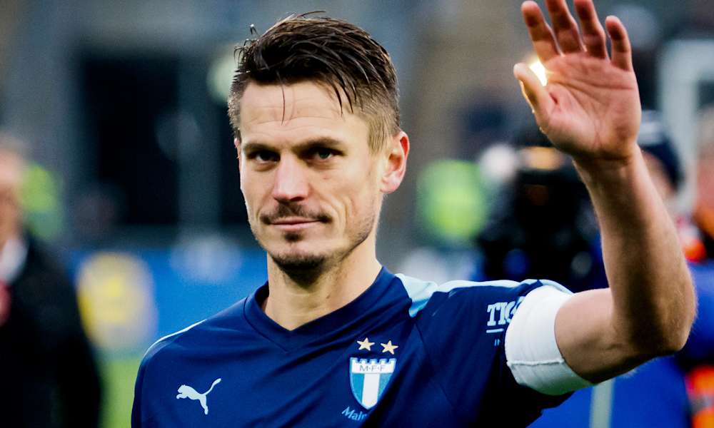 Markus Rosenberg i Malmö FF efter fotbollsmatchen i Allsvenskan mellan Örebro och Malmö FF den 2 november 2019 i Örebro.