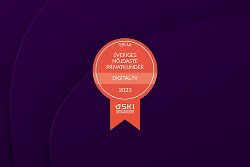 Svenskt Kvalitetsindex (SKI) har utsett Telia till vinnare inom digital-tv. Vi är stolta över att återigen ha Sveriges mest nöjda tv-kunder.