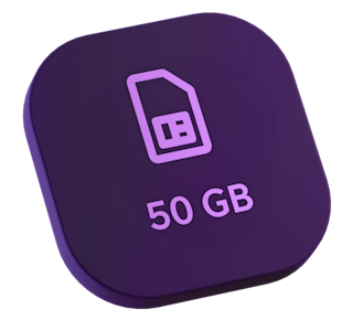 Telia Mobilabonnemang 50GB för företag