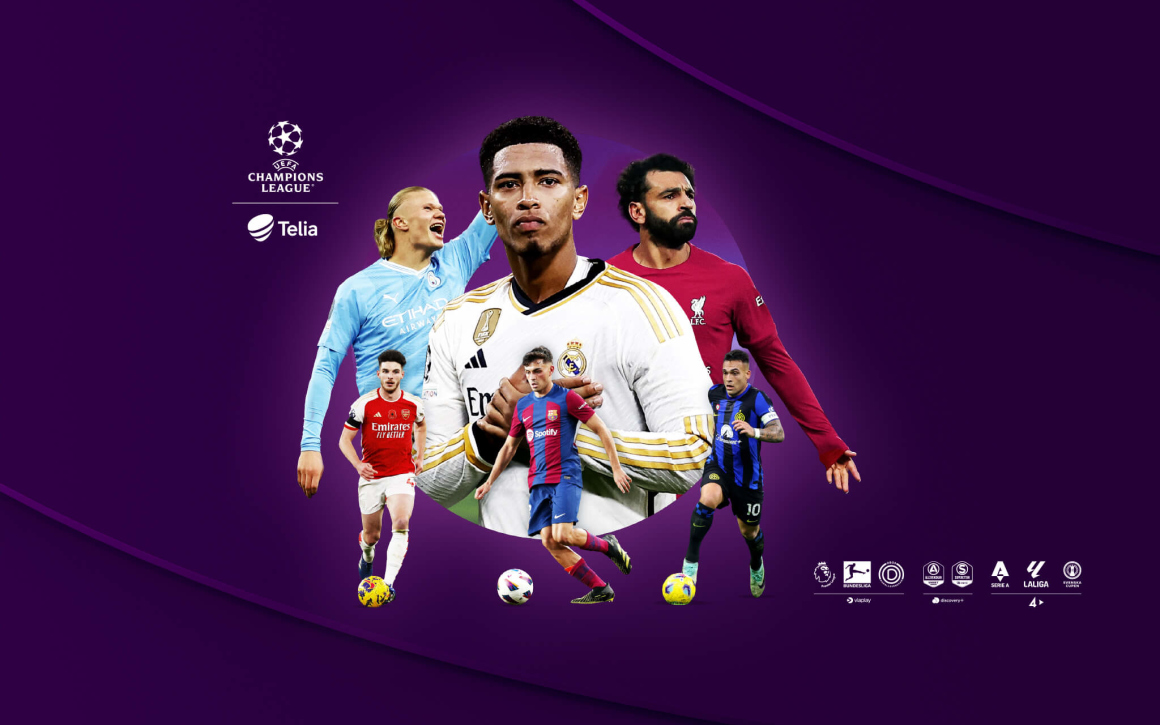 Följ UEFA Champions League på Telia Play i vår.