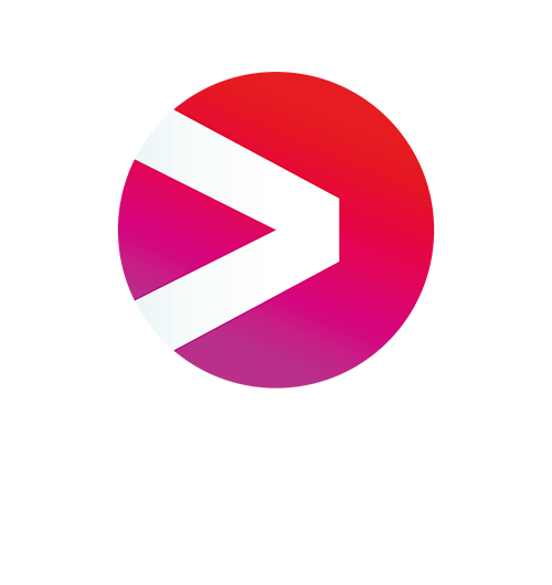 Viaplay logga - standard - negativ logga vit