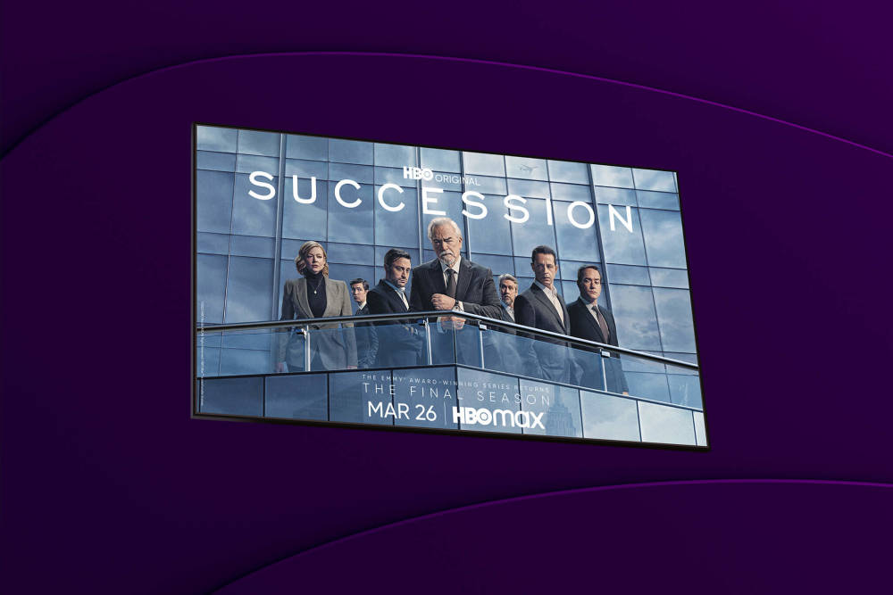 b2c - tv och streaming - Succession - säsong 3 - HBO Max - med nya förenklade femte elementet.