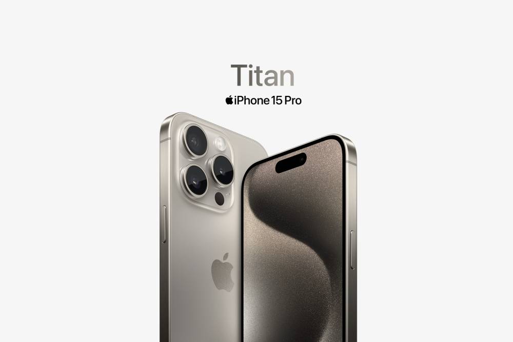 iPhone 15 Pro Titan (alternativ hero-bild)