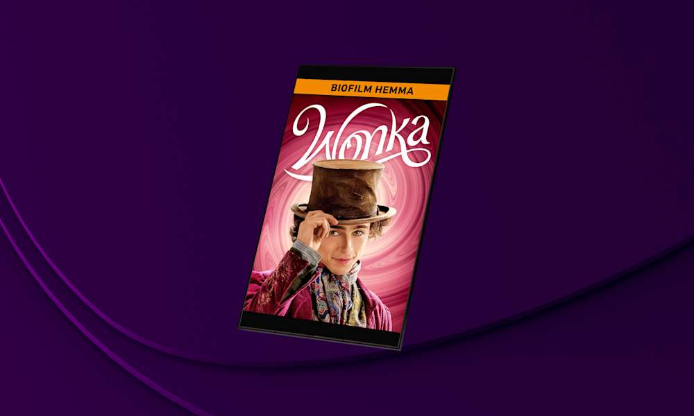 Storfilmen Wonka är bara en av alla filmer du kan se i februari på Filmbutiken genom SF Anytime.