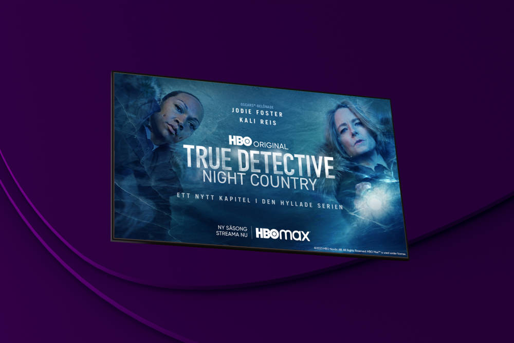 b2c/tv/hbo max/februari 2024/ True Detective. Night Country - omslagsbild med skärm.