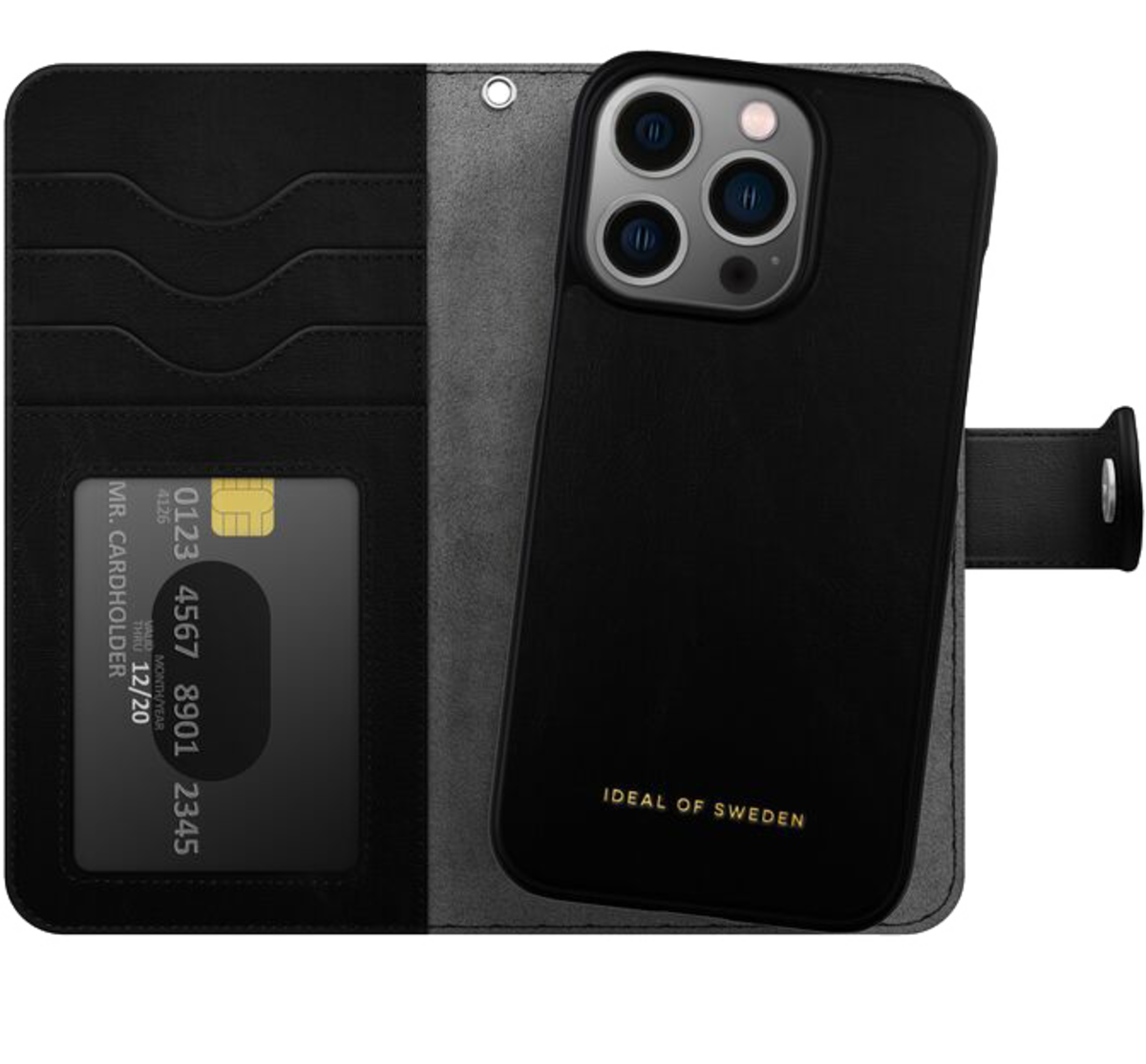 iDeal Magnet Wallet+ iPhone 14 Pro Svart