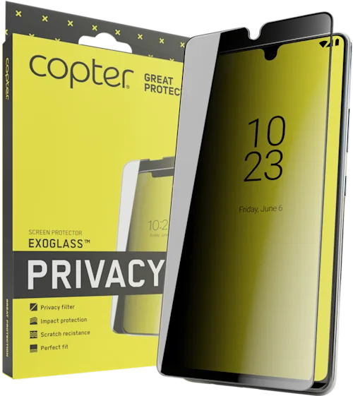 Copter Exoglass Privacy iPhone 18 Pro Max Genomskinlig