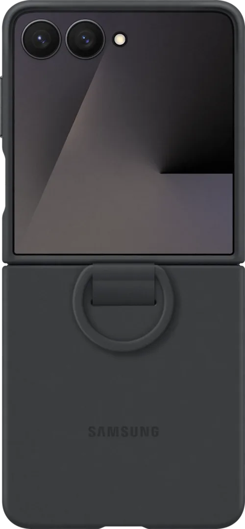 Samsung Silicone Cover with Ring Flip7 Svart