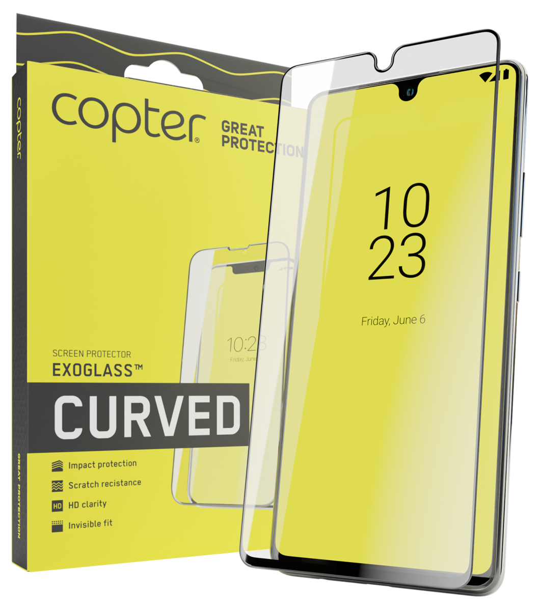 Copter Exoglass Curved iPhone 6/7/8 Med svart ram