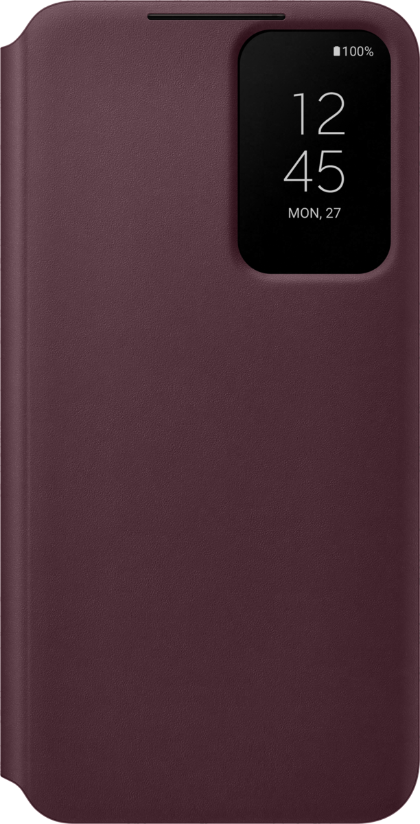 Samsung Clear View Cover Galaxy S22 Burgundy