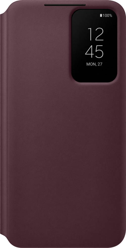 Samsung Clear View Cover Galaxy S22 Burgundy