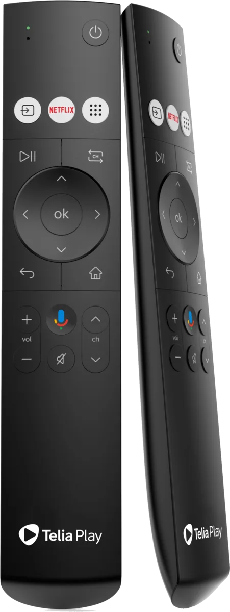 Telia Play Hub och fjärrkontroll utan siffror