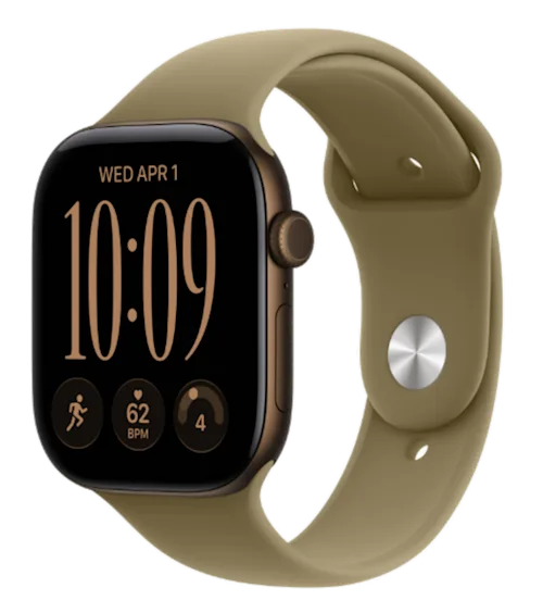 Apple Watch S12 5G 46mm Aluminium Sportband M/L Mörk Brons