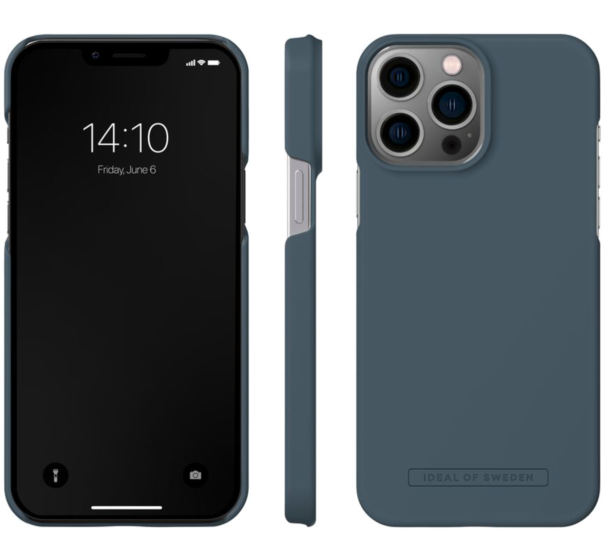 iDeal Seamless Case iPhone 14 Pro Max Midnattsblå
