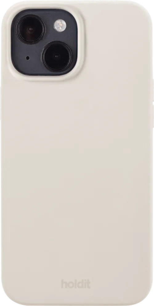 Holdit Silicone Case iPhone 15 Beige