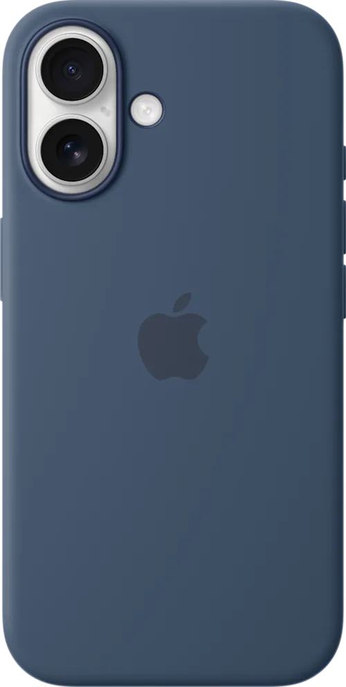 iPhone 16 Plus Silicone Case MagSafe Blå