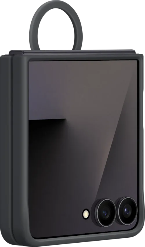 Samsung Silicone Cover with Ring Flip7 Svart