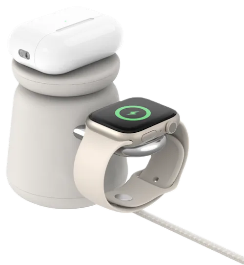 Belkin Boost Charge Pro 2in1 MagSafe 15w Charging Stand Sand