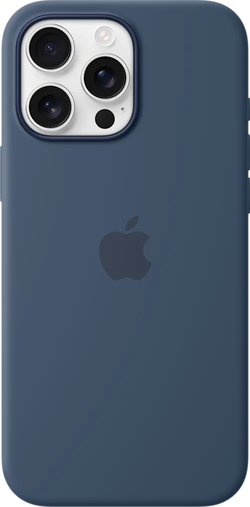 iPhone 16 Pro Silicone Case MagSafe Blå