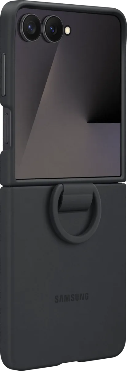 Samsung Silicone Cover with Ring Flip7 Svart