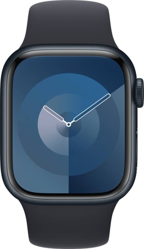 Apple Watch S9 4G 45mm Sport Band M/L Midnatt