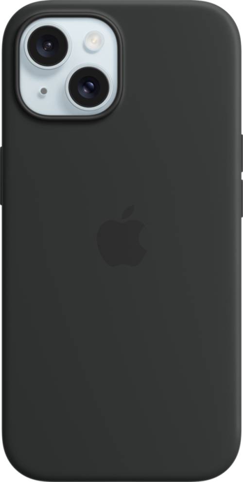 iPhone 15 Plus Silicone Case MagSafe Svart
