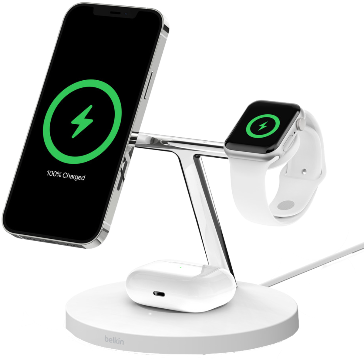 Belkin BoostCharge PRO 3in1 Wireless Charger with MagSafe 15W Vit