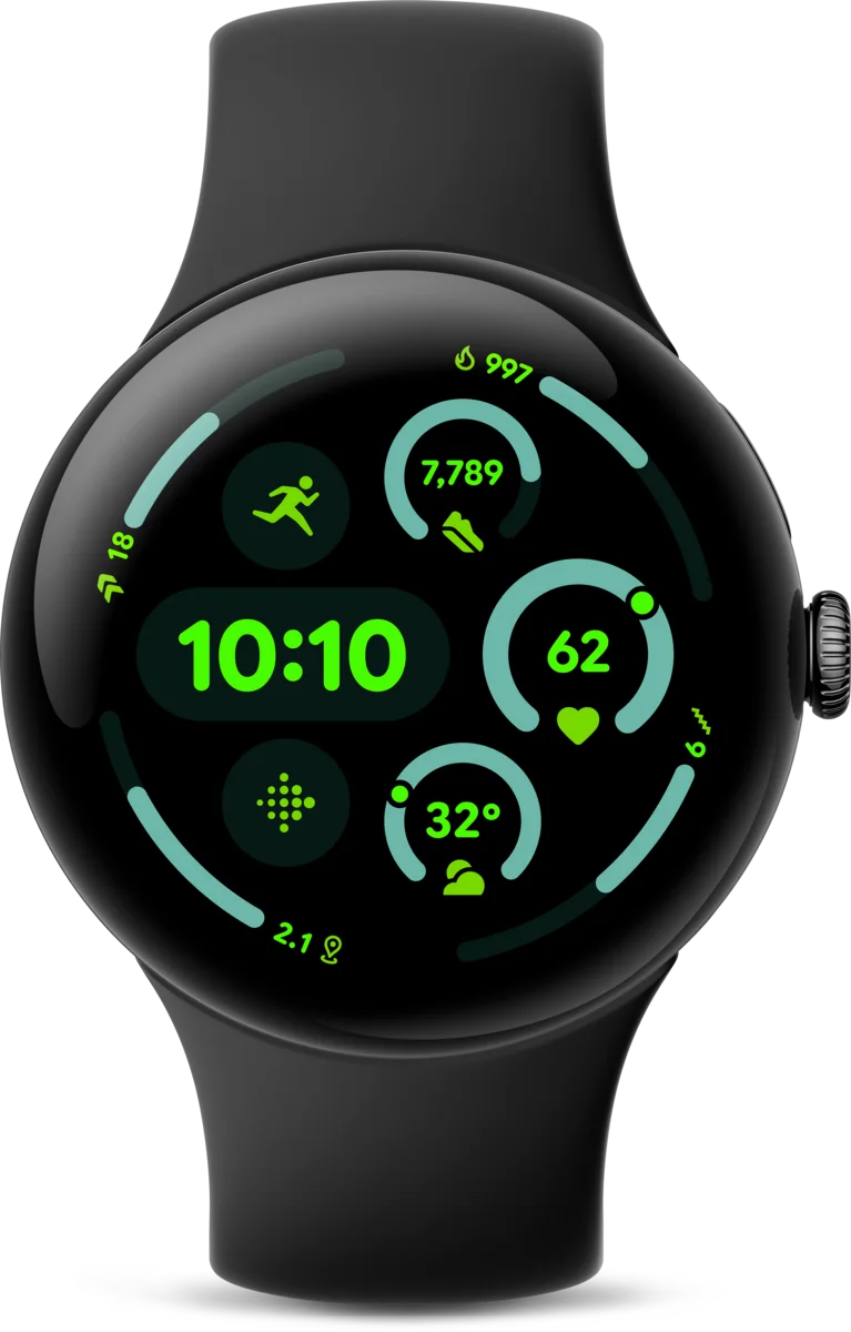 Google Pixel Watch 3 45mm 4G Svart