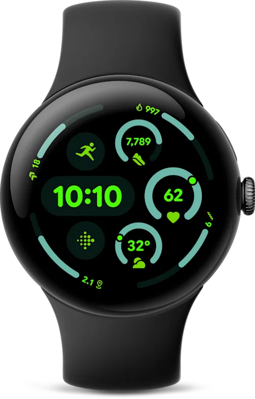 Google Pixel Watch 3 45mm 4G Svart