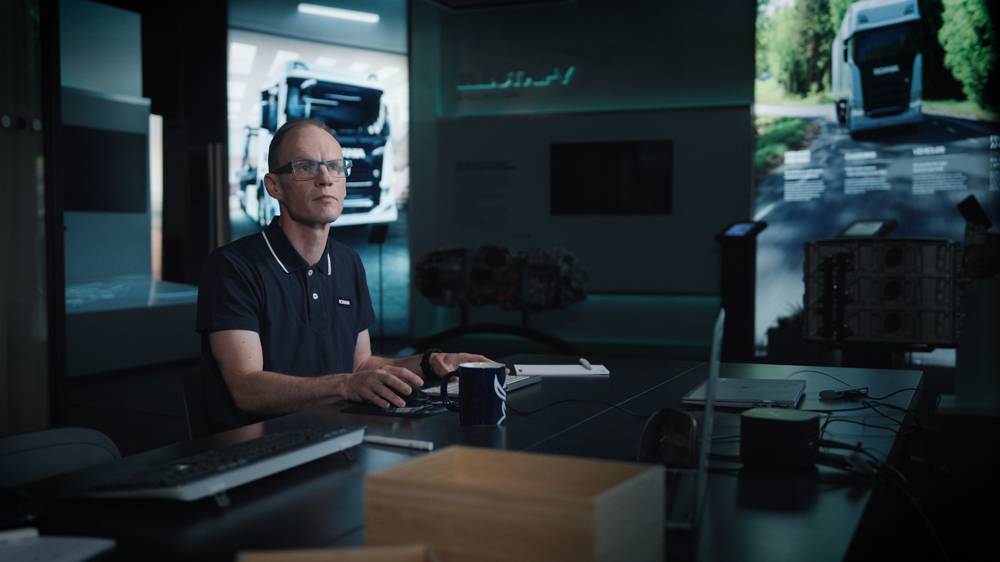 Kontrollcentret där självkörande fordon monitoreras.