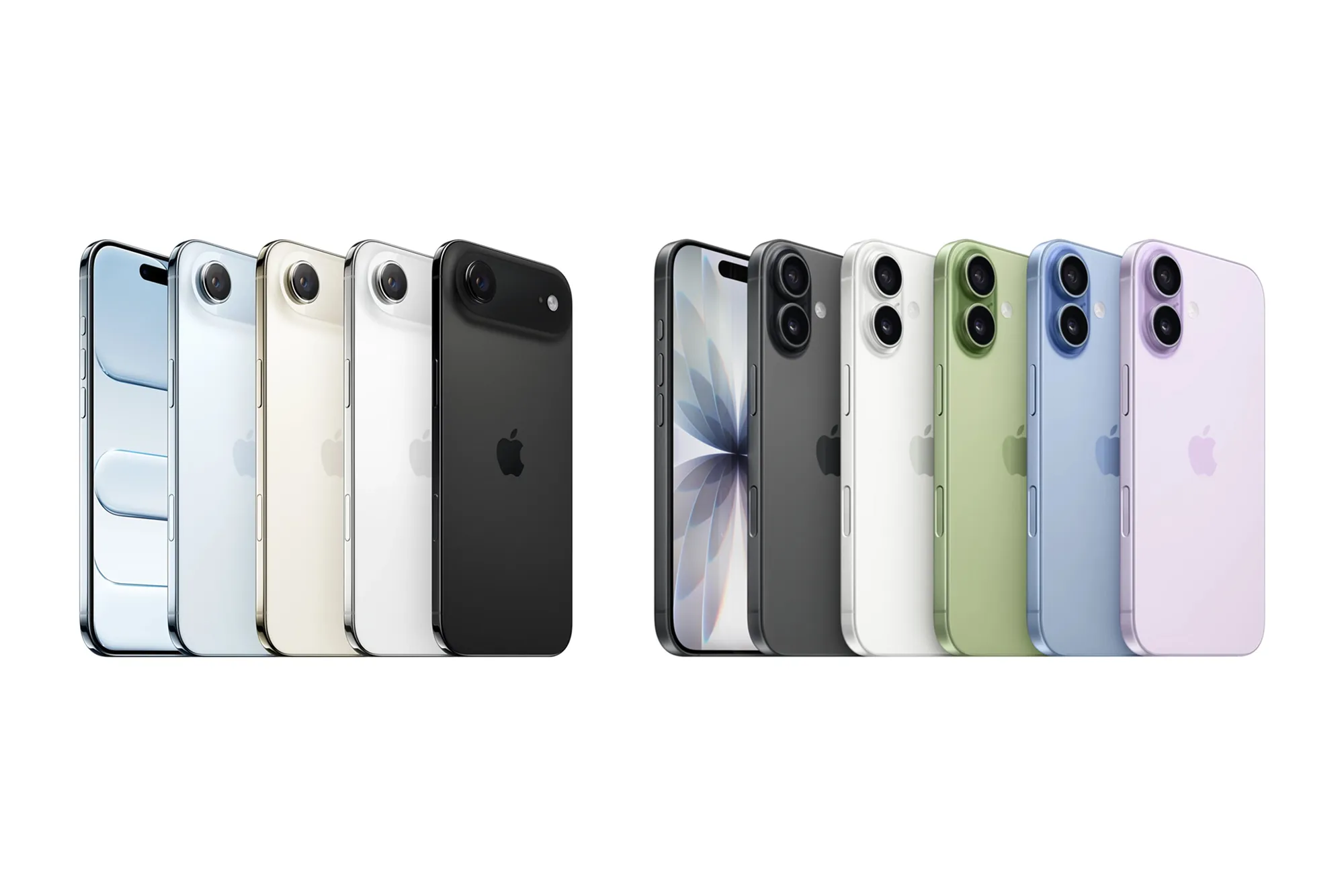 Alla färger av iPhone Air och iPhone 17 uppradade 