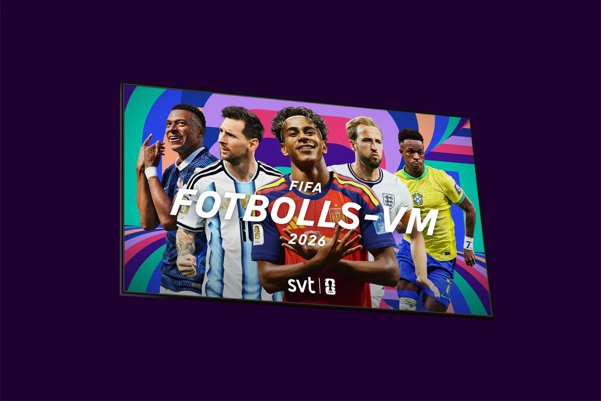 Se utvalda matcher i fotbolls-VM 2026 på SVT eller streama på SVT Play och något av våra tv- och streamingpaket.