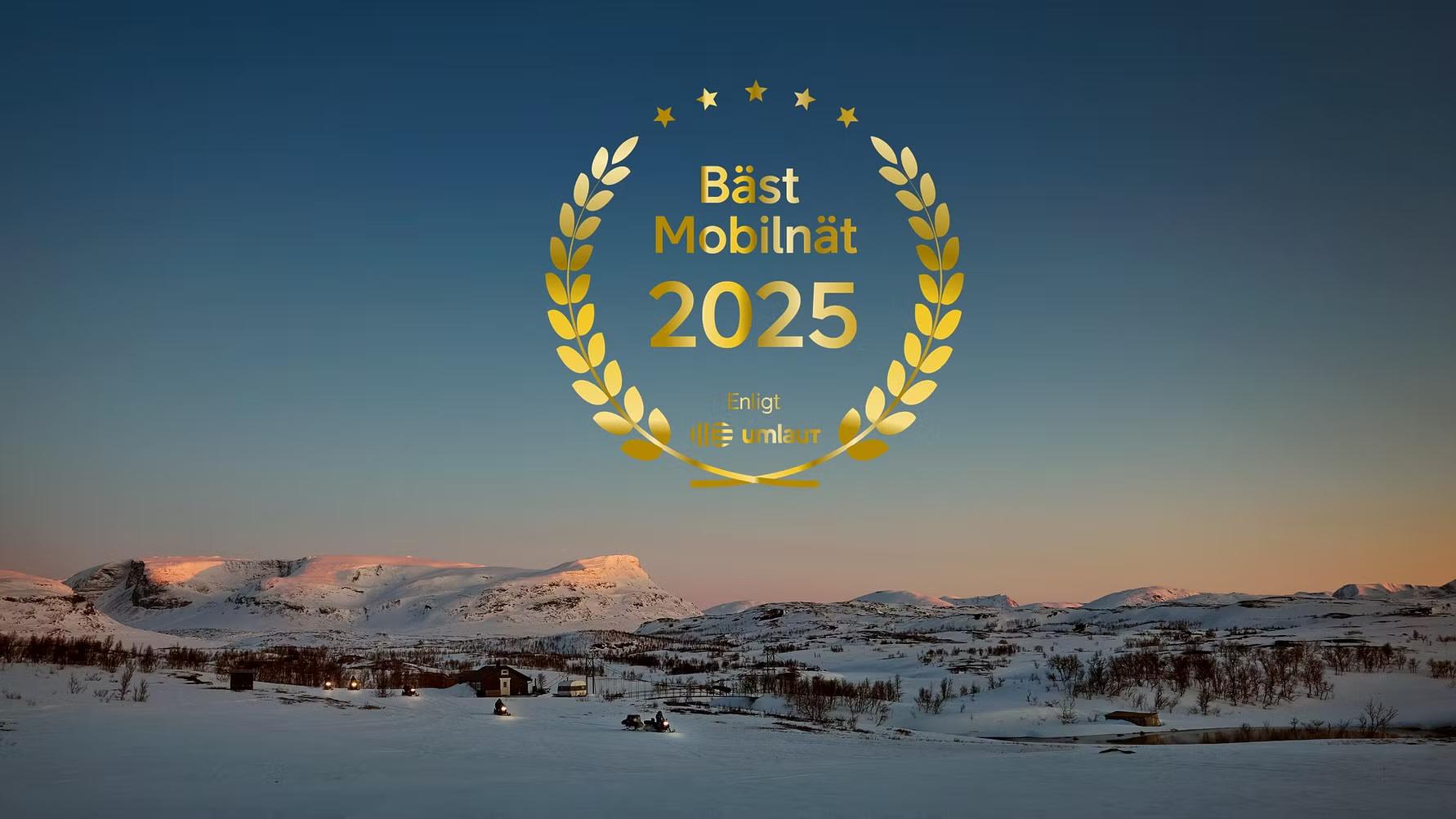 Telia har Sveriges bästa mobilnät enligt umlaut 2025.