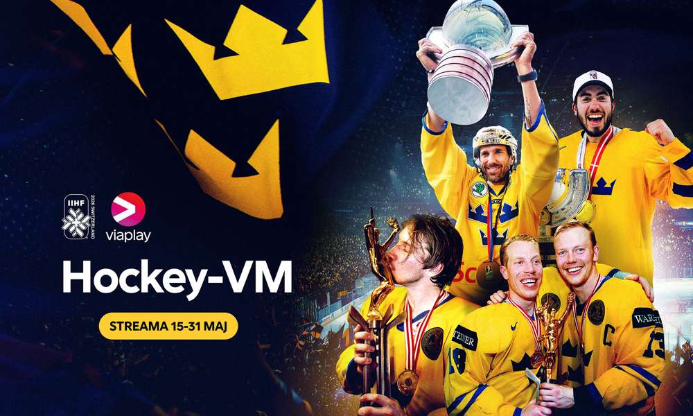 Aktuella ishockeyspelare från det svenska landslaget i hockey-VM 2026 tillsammans med texten "Streama 15–31 maj" – se alla matcher och tider för datumen här.