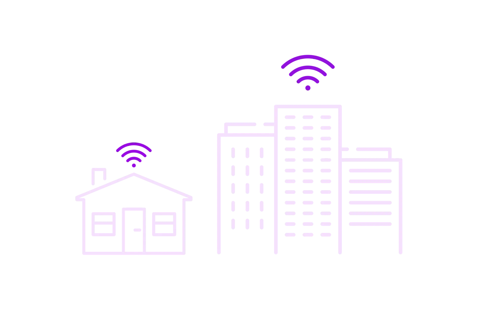 Illustration på hus och lägenheter