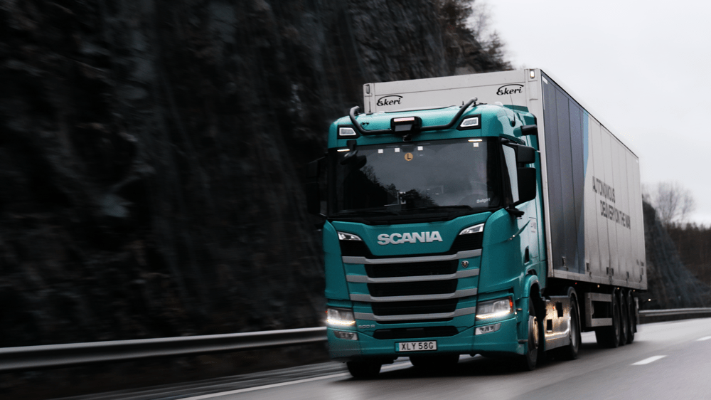 Självkörande lastbil i projektet NorthStar