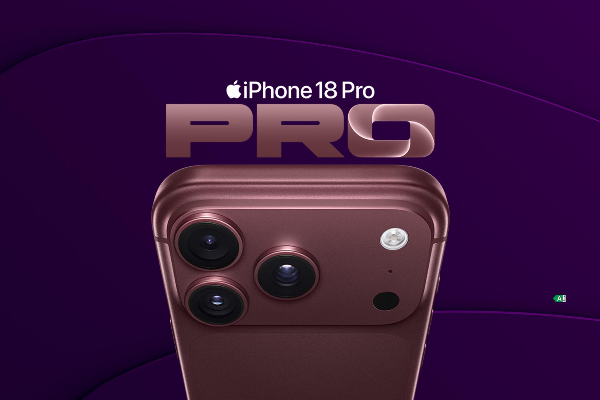 September 2026 - iPone 18 Pro lila bakgrund